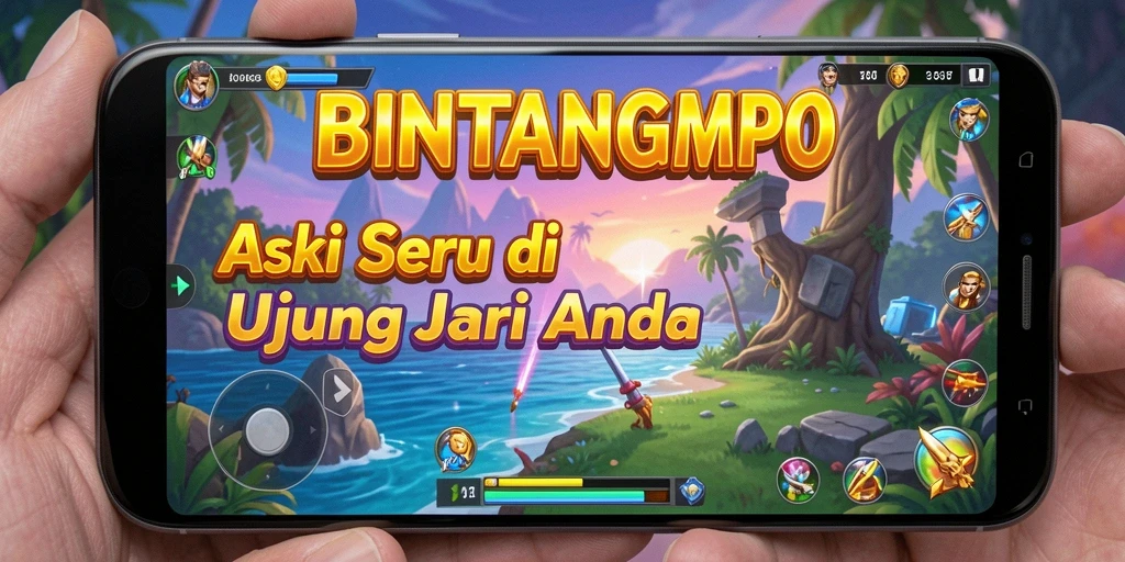 Tangkapan layar BINTANGMPO menunjukkan aksi seru dan grafik menawan.