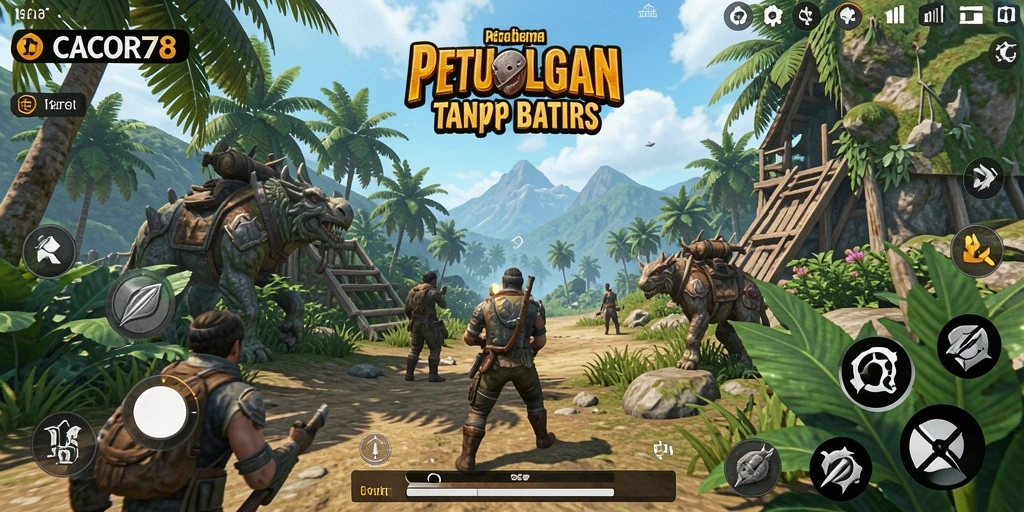 Screenshot gameplay yang menampilkan dunia terbuka yang luas dan menarik.