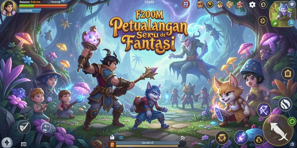 Tampilan gameplay F200M yang seru dan menantang.