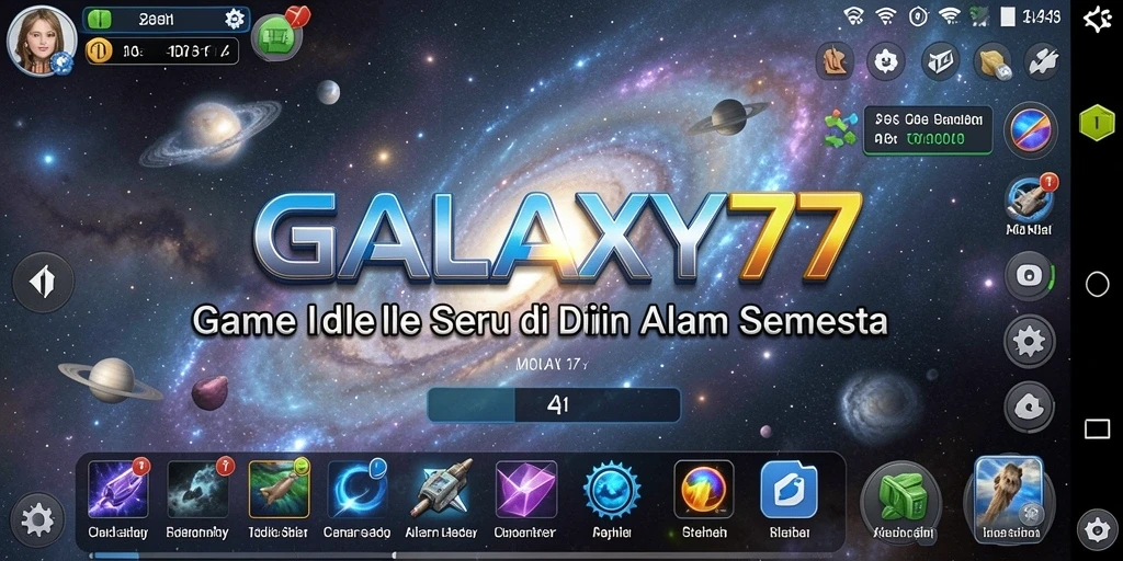 Tampilan gameplay Idle di GALAXY77 yang menakjubkan.