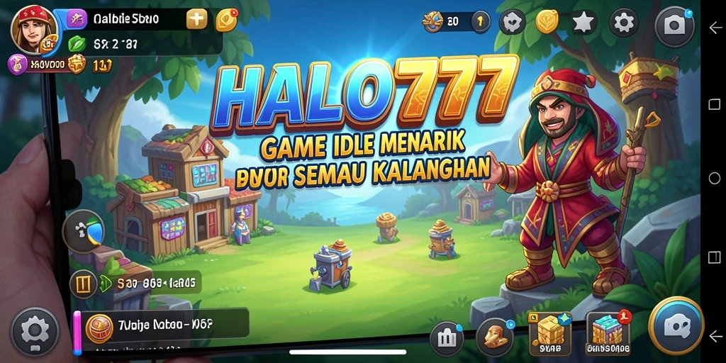 Tampilan gameplay HALO777 yang penuh warna dan menarik.