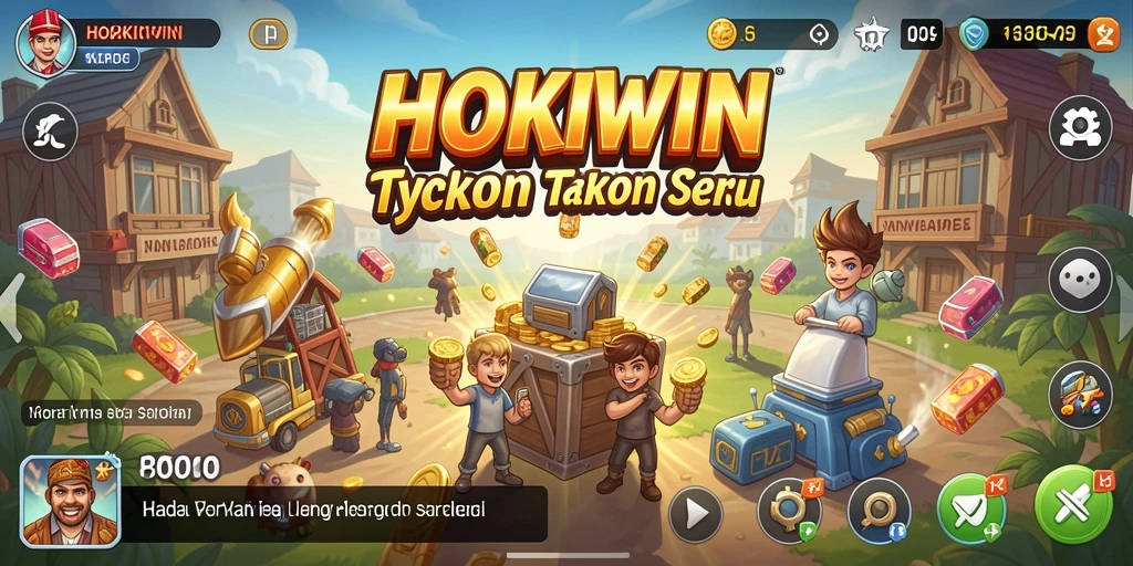 Tangkapan layar HOKIWIN menunjukkan pengguna yang merancang kerajaan bisnis.