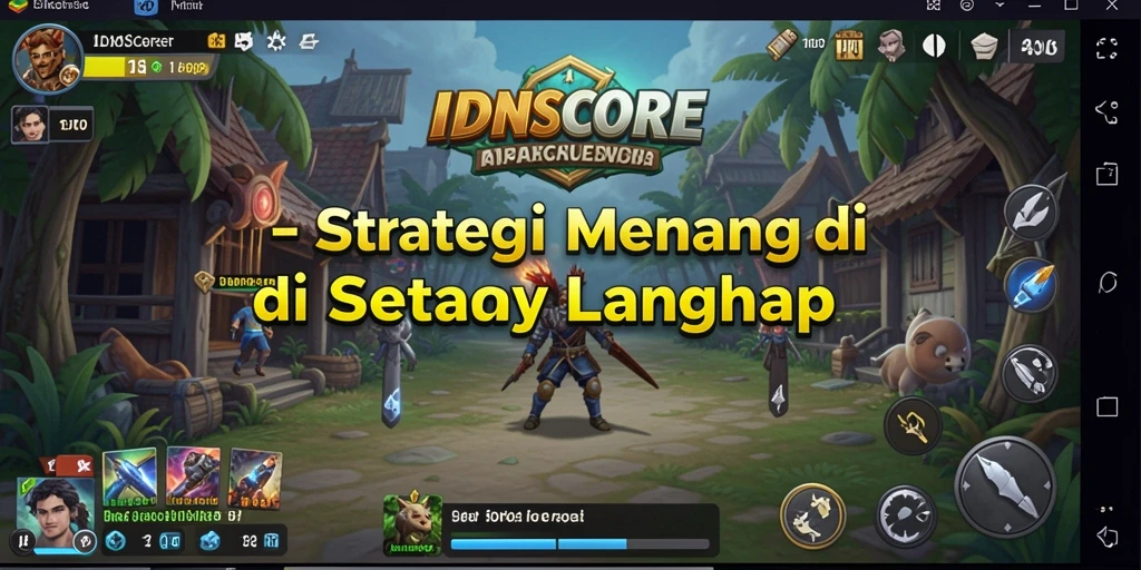 Tampilan gameplay strategi yang mendebarkan di IDNSCORE.