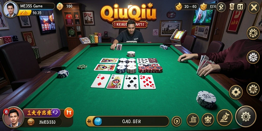 Tampilan gameplay QiuQiu yang menarik dan menantang.