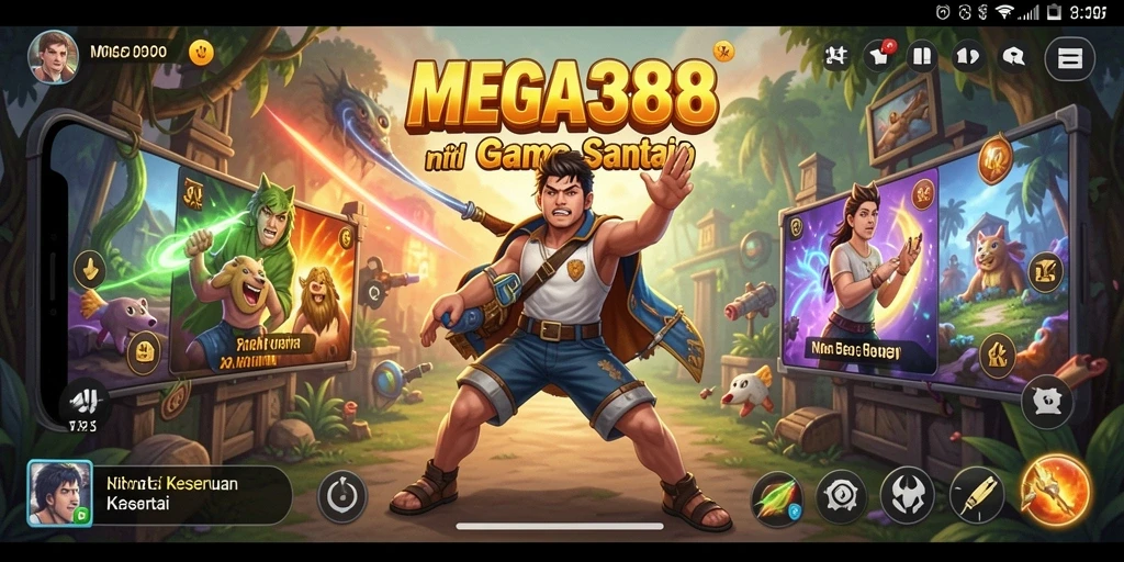Tampilkan gameplay seru dan warna-warni dari MEGA388.