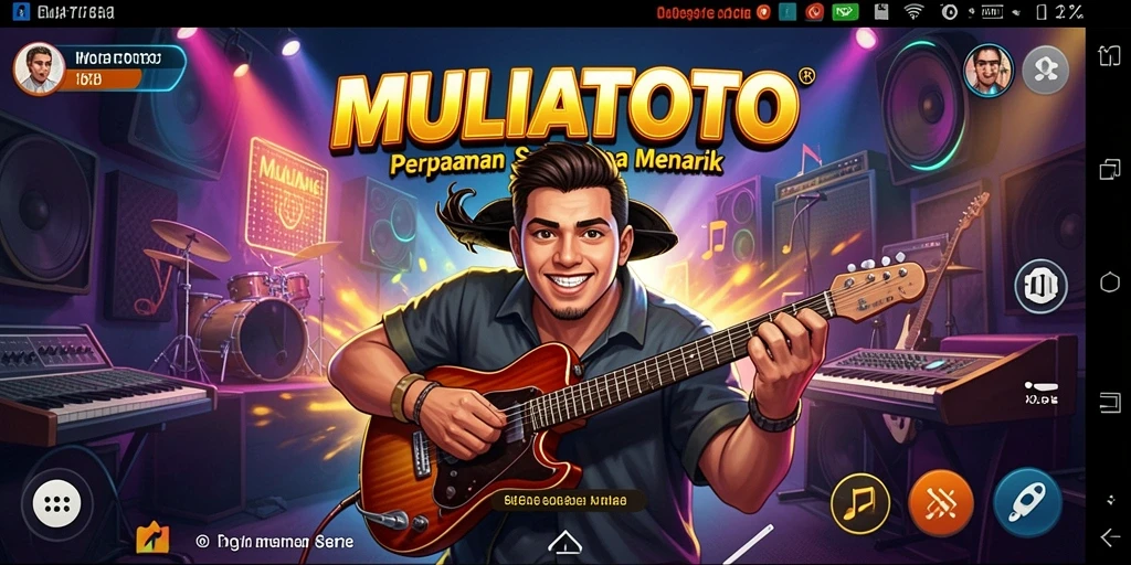 Screenshot gameplay musik yang menarik dan seru.