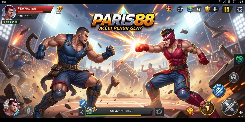 Tangkapan layar dari gameplay seru dalam PARIS88.