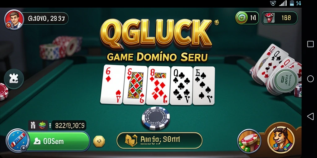 Tampilan gameplay QGLUCK yang menarik dan interaktif.