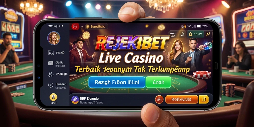 Screenshot gameplay Live Casino yang menarik dan interaktif di REJEKIBET.