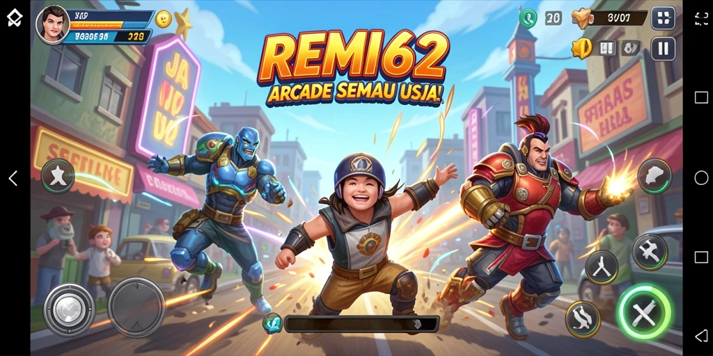 Tampilan gameplay seru dan menantang dari REMI62.